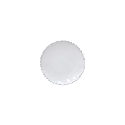 White Beaded Rim Side Plate