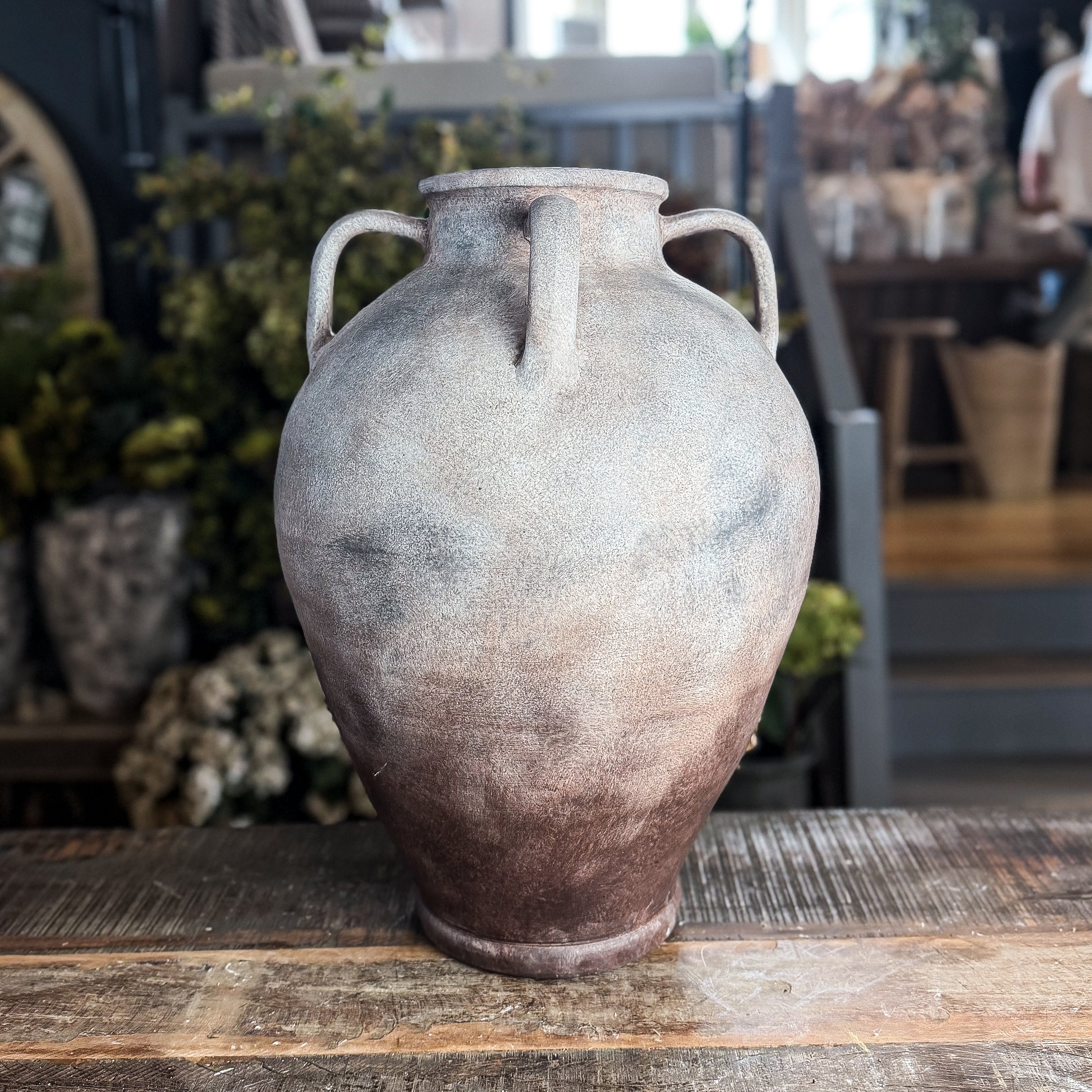 Mottle Effect Terracotta 4 Handle Vase – Zoohause