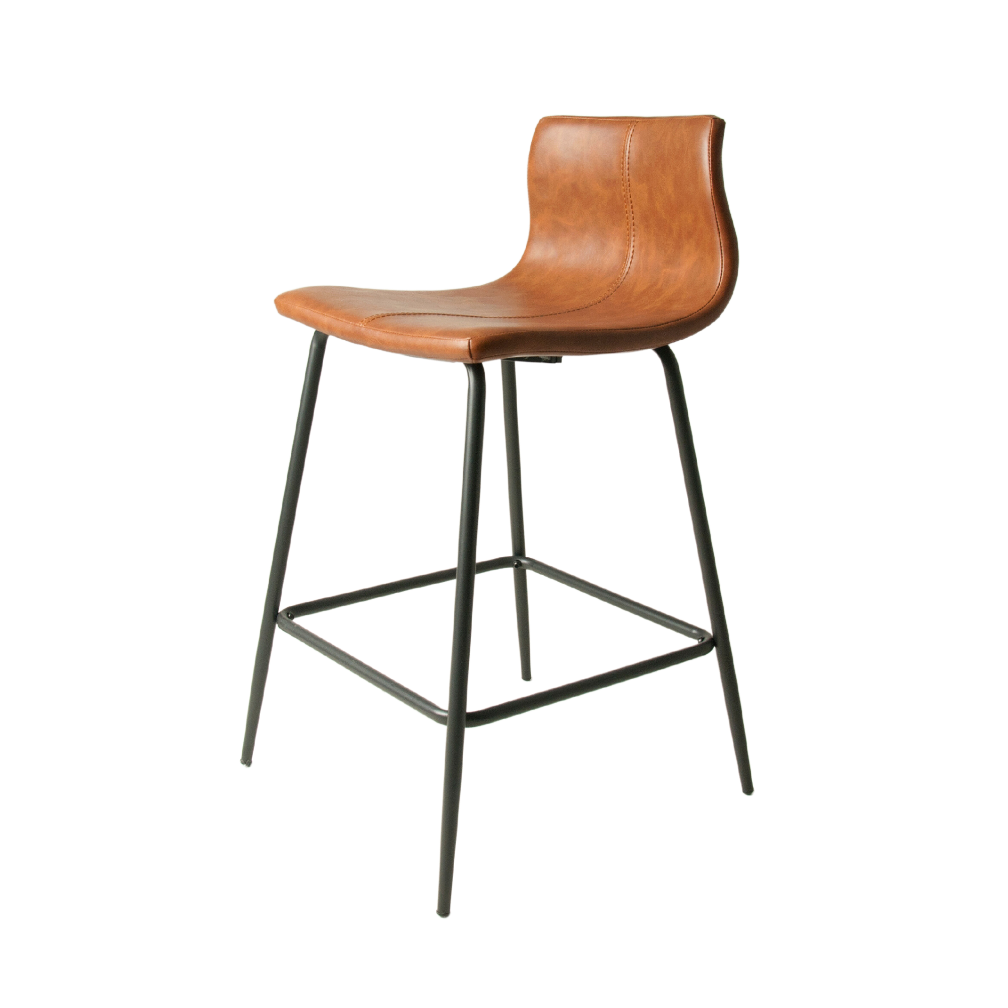 Tan leather online counter stools