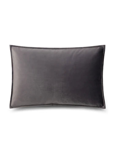 Charcoal Velvet Oblong Cushion