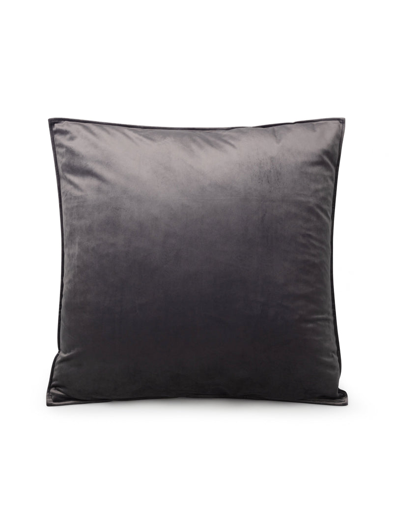 Giant Charcoal Velvet Cushion