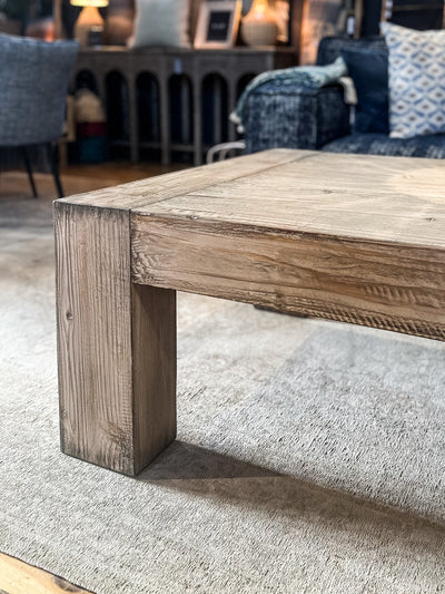 Reclaimed Pine Rustic Coffee Table