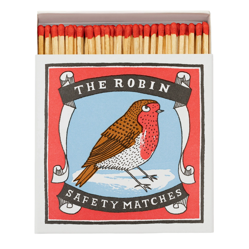 Red Robin Print Luxury Matches