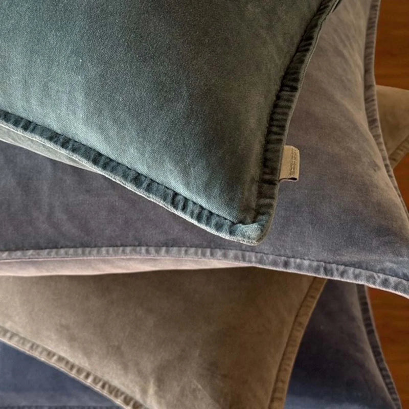 Pacific Green Velvet Cushion 50x50cm
