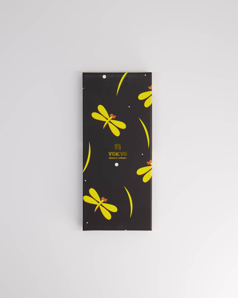 S/5 Yellow Dragonfly Chopsticks Set
