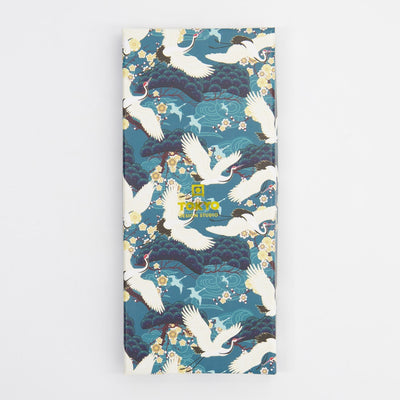 S/5 Teal Crane Chopsticks Giftset