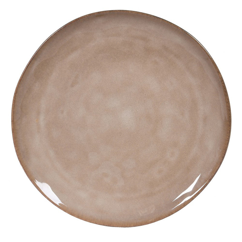 Taupe Organic Dinner Plate