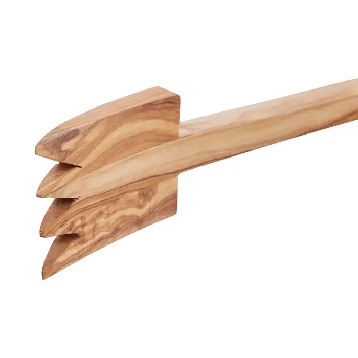 Olive Wood Serving Tongs