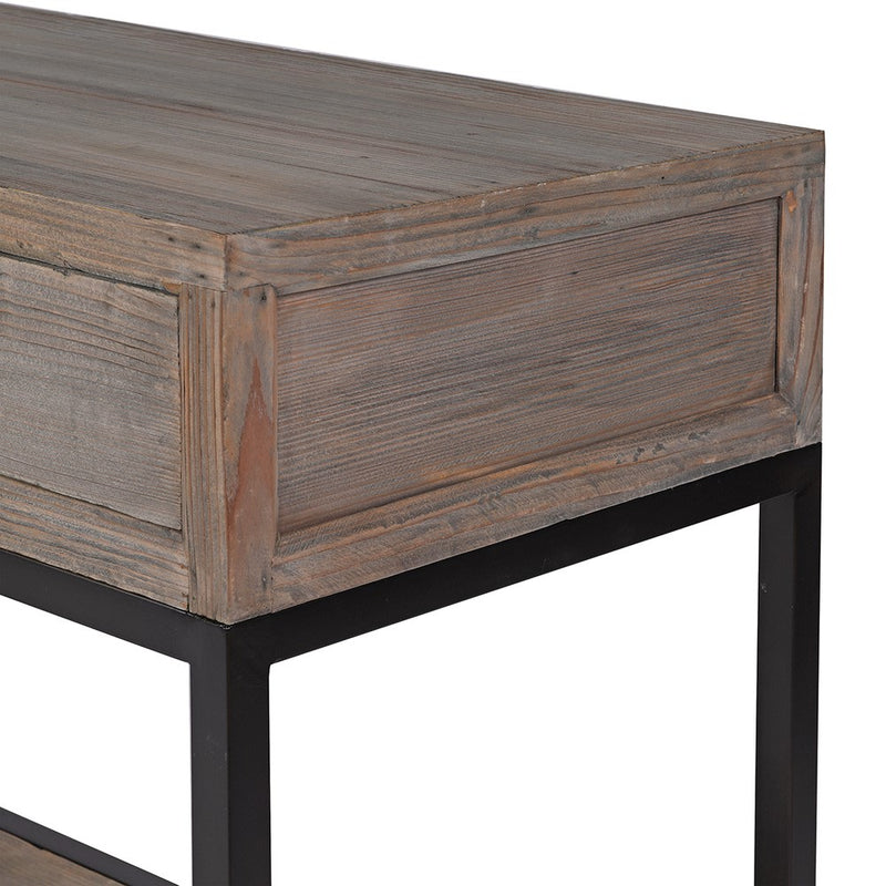 Iron & Pine 3 Drawer Console Table