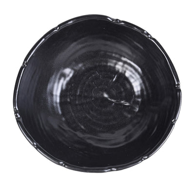 Black Stoneware Dipping Bowl