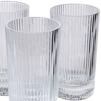 Ribbed Decanter & Glasses Set