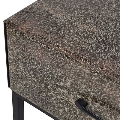 Shagreen One Drawer Bedside Table