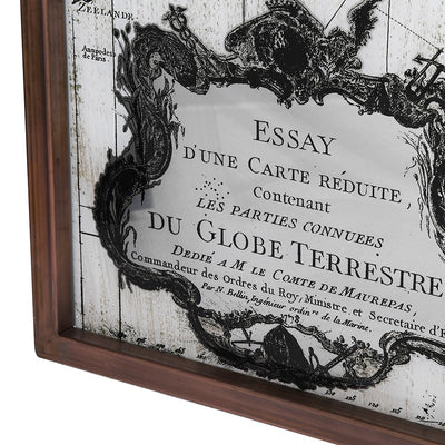 Black & White Framed Vintage Map