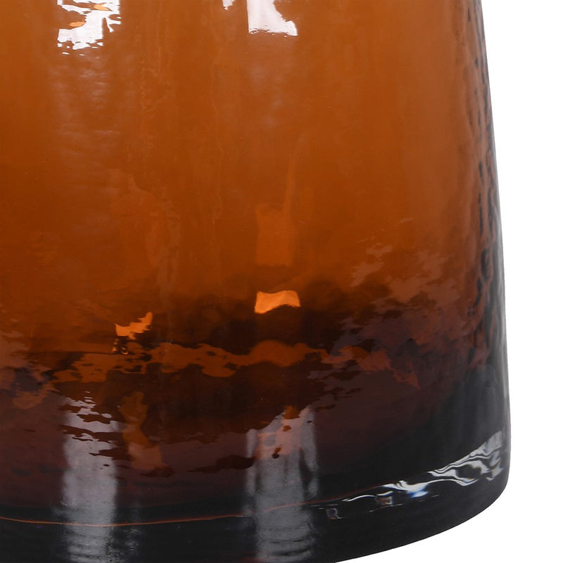 Large Glass Amber Bottle