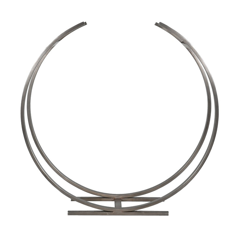 Pewter Crescent Log Holder