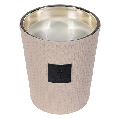 'Saddle' Leather Candle