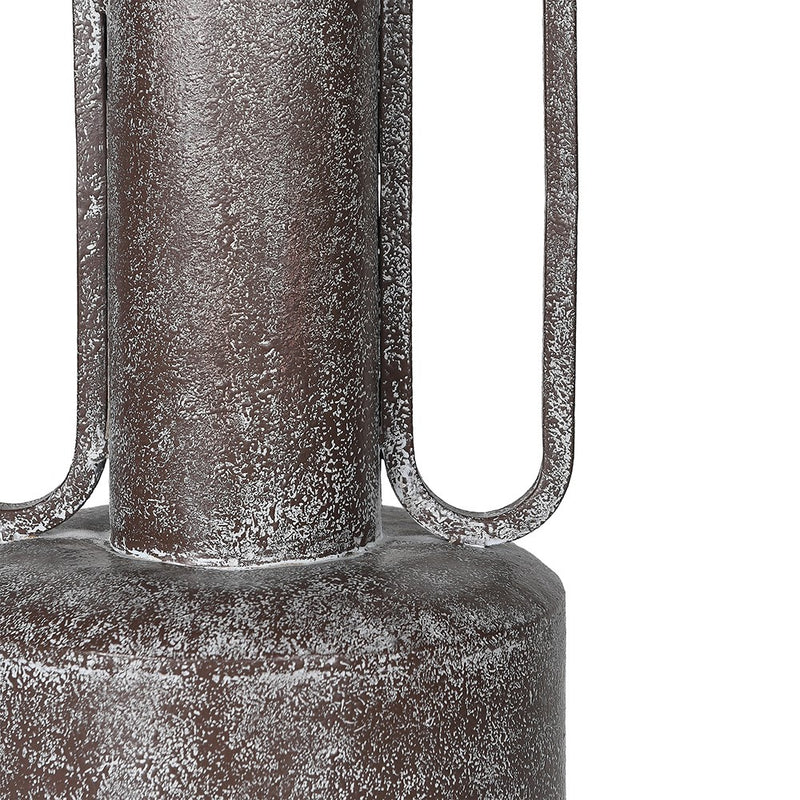 Iron Aged Vase With Handles