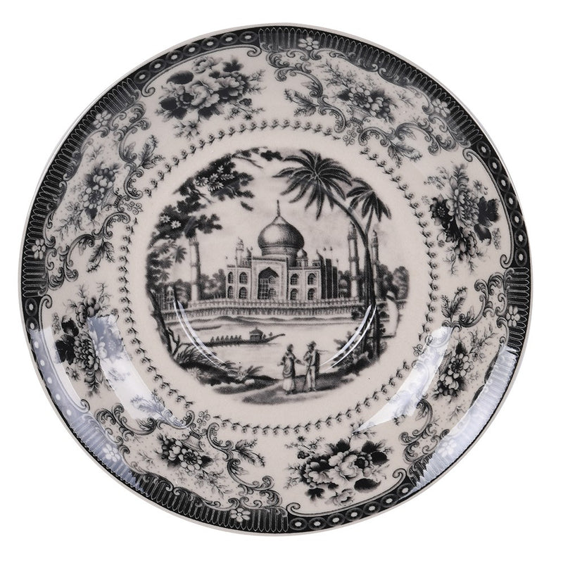 Aged Chinoiserie Printed Cup & Saucer