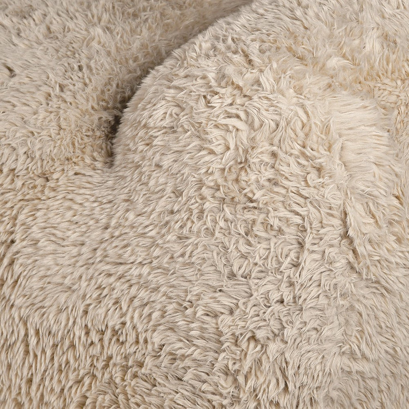 Cream Faux Sheepskin Armchair