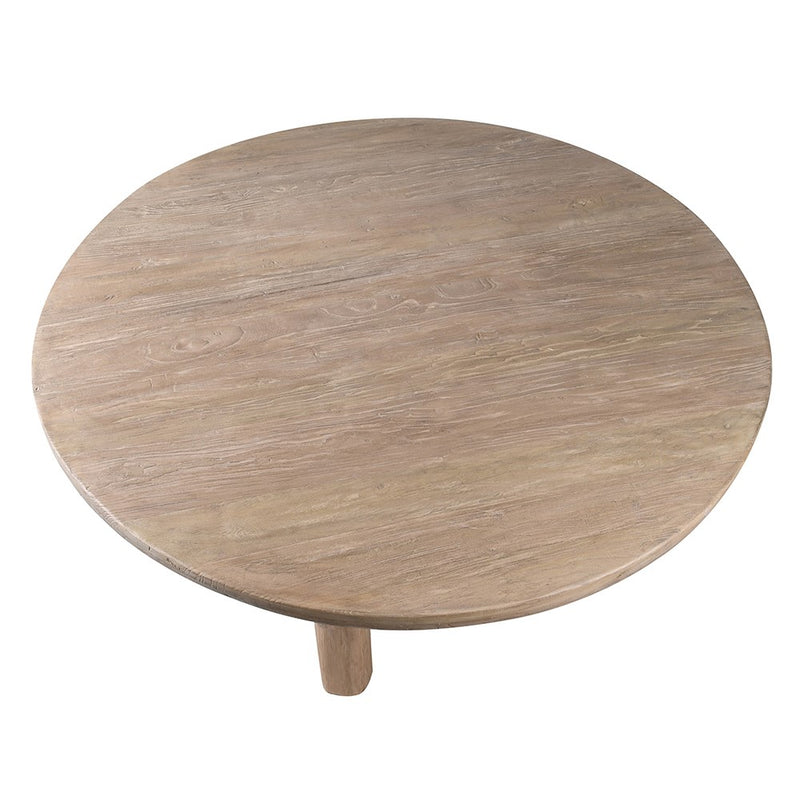 Round Reclaimed Elm Dining Table