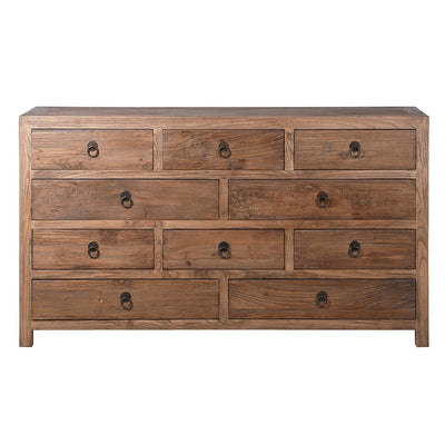 Reclaimed Elm 10 Chest Of Drawers