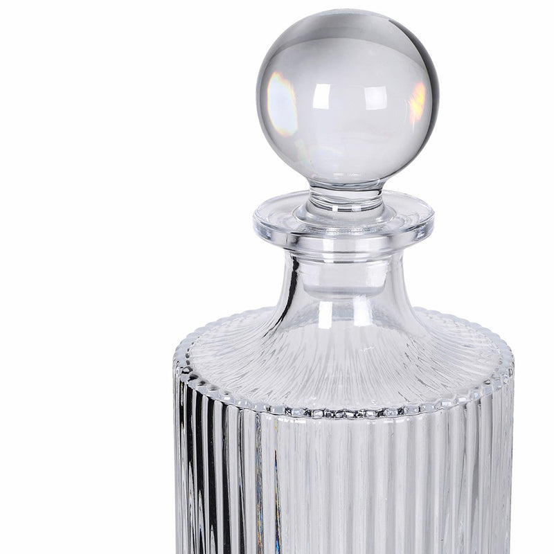 Ribbed Decanter & Glasses Set