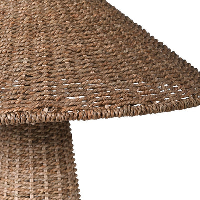 Rattan Sloped Shade Table Lamp