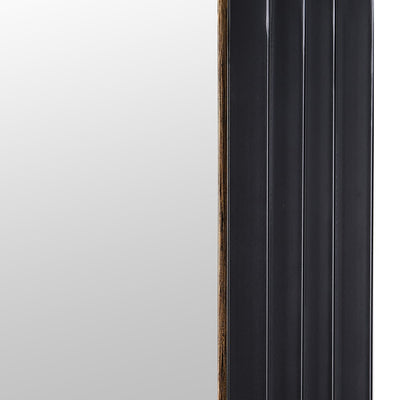 Black Ridged Arch Mirror