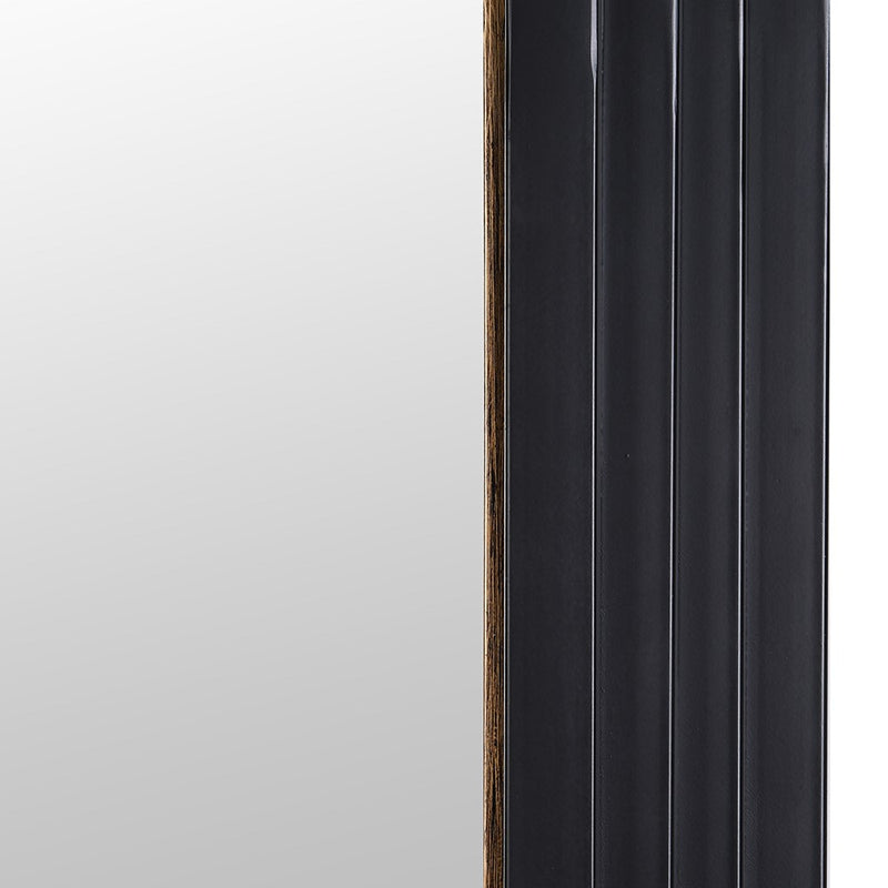 Black Ridged Arch Mirror