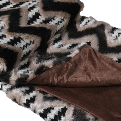 Brown Zig Zag Throw