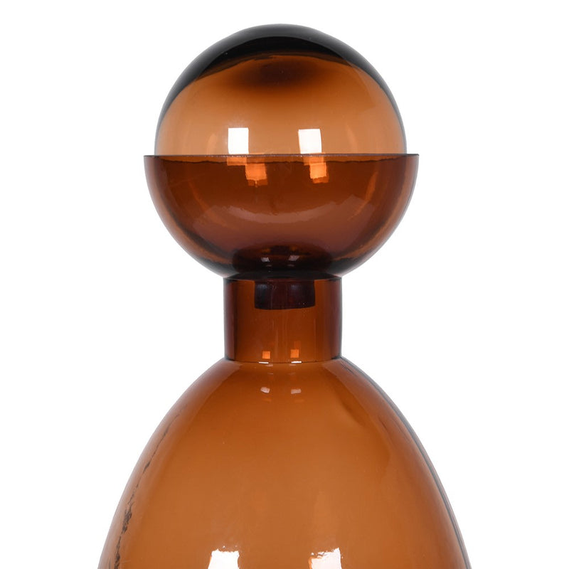 Small Glass Amber Bottle