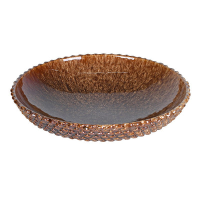 Brown Glazed Speckle Large Bowl