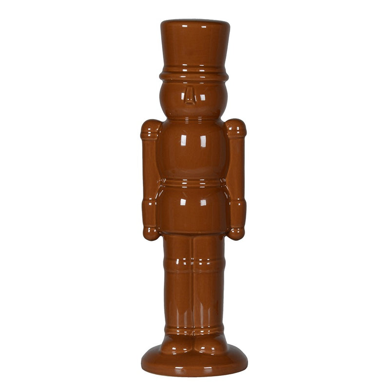 Tawny Glazed Nutcracker Decoration