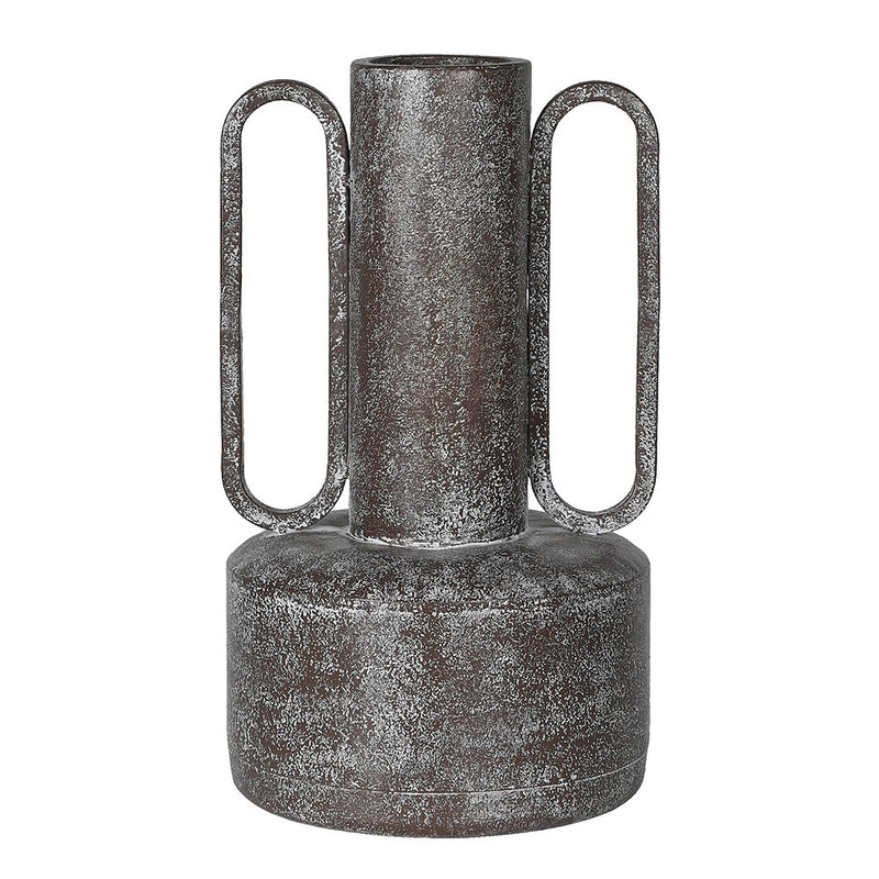 Iron Aged Vase With Handles