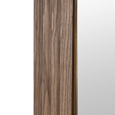 Wooden Ridged Arch Mirror