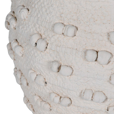 Large Cream Textured Bobble Vase
