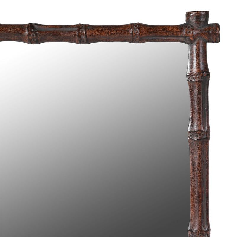 Dark Brown Bamboo Effect Mirror