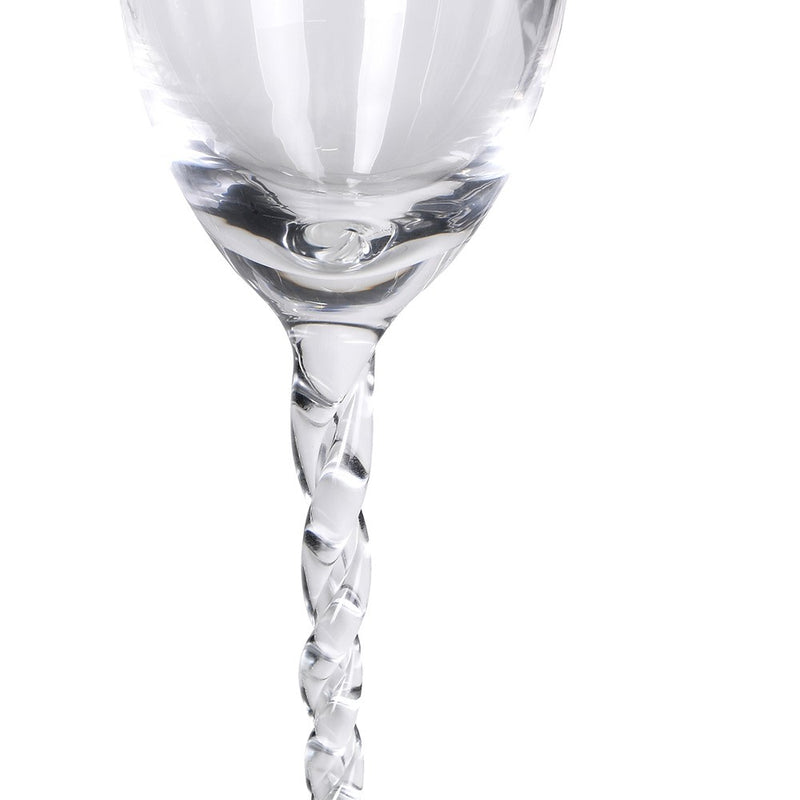Twisted Stem Clear Champagne Flute