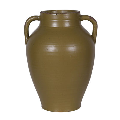 Olive Stoneware Vase