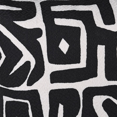 45x45 Monochrome Geometric Cushion