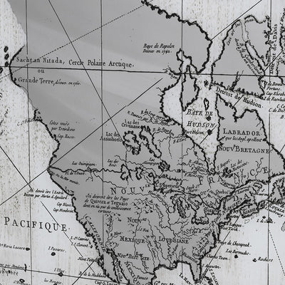 Black & White Framed Vintage Map