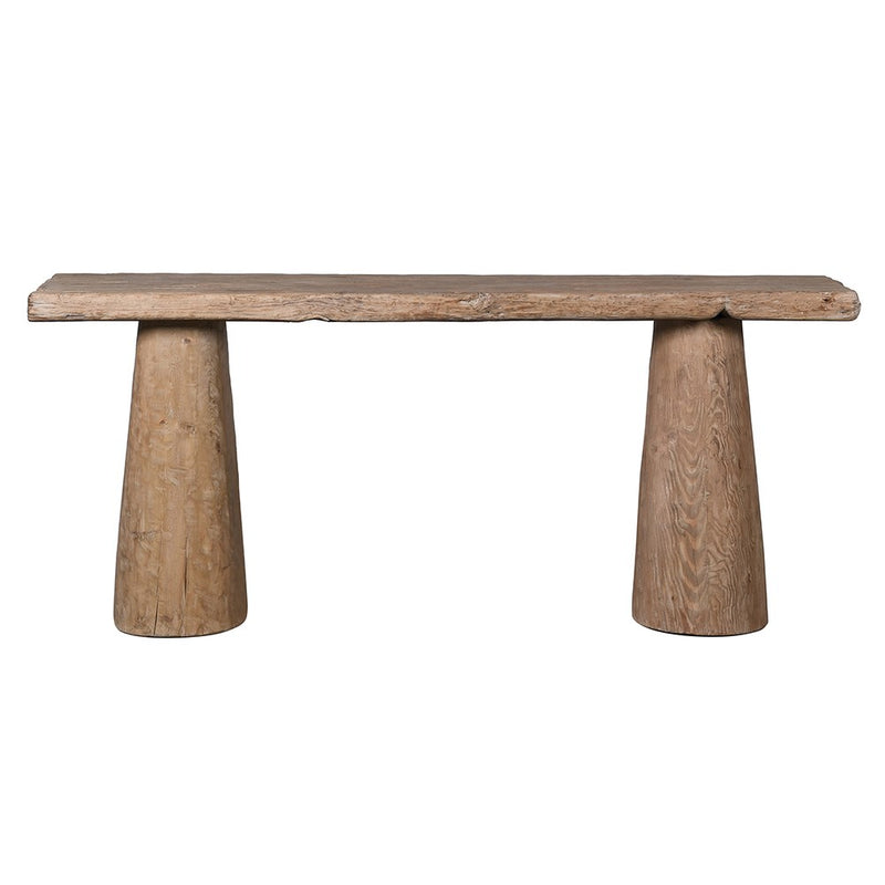 Rustic Tapered Pine Console Table