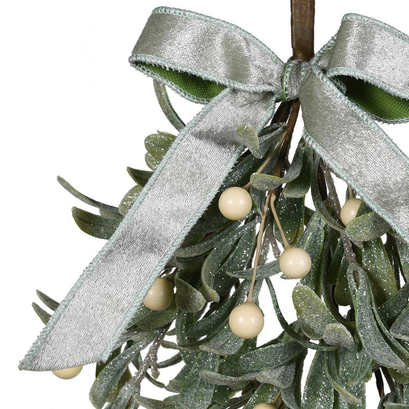 Frosted Mistletoe Teardrop