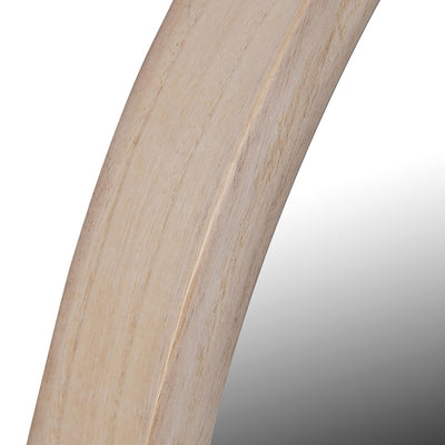 Light Washed Wood Arch Mirror