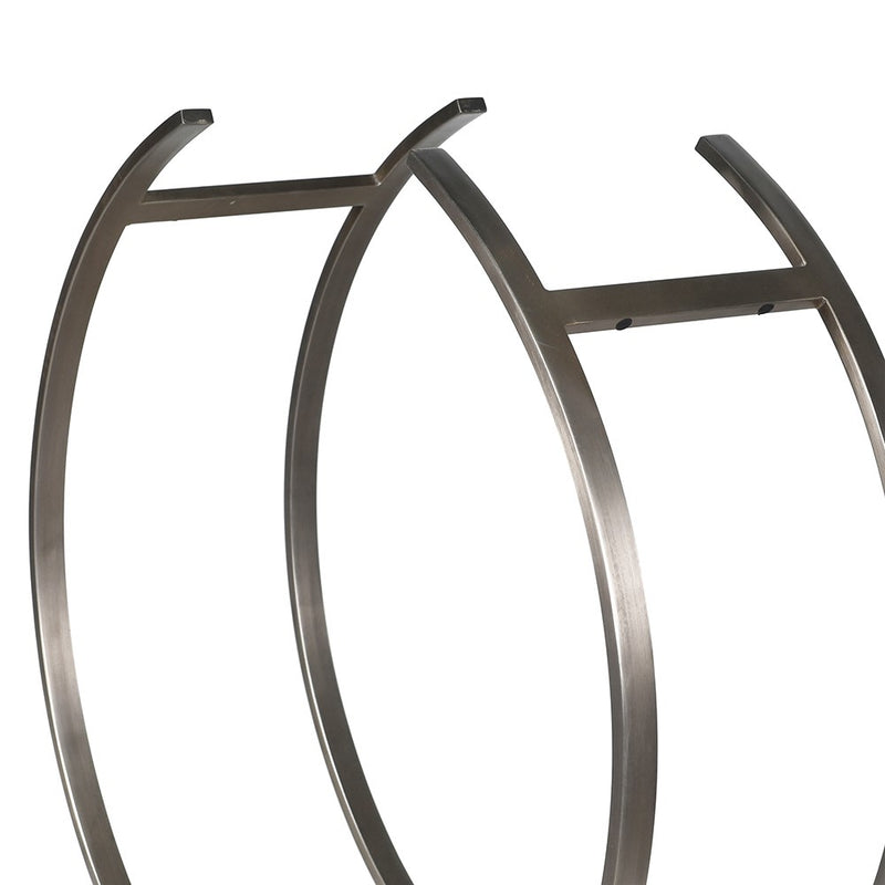 Pewter Crescent Log Holder