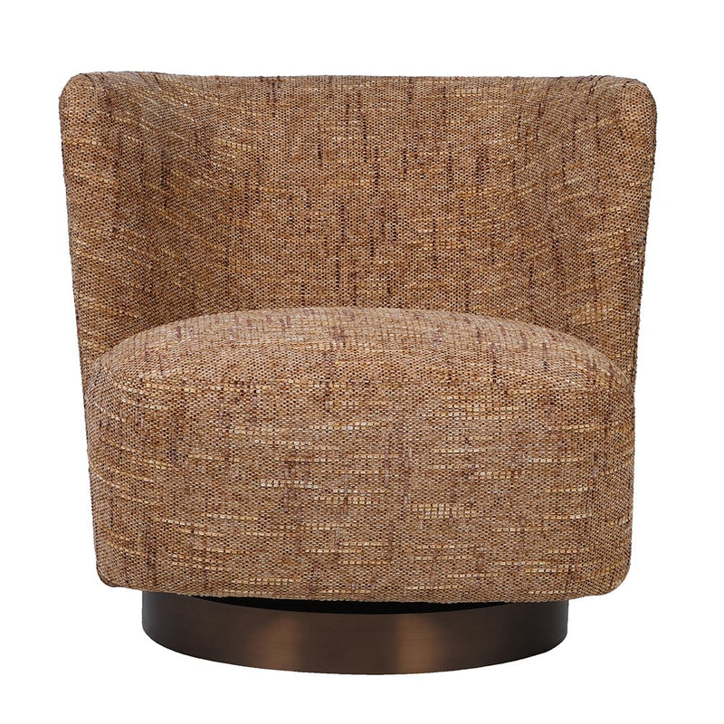 Cinnamon Textured Swivel Chair