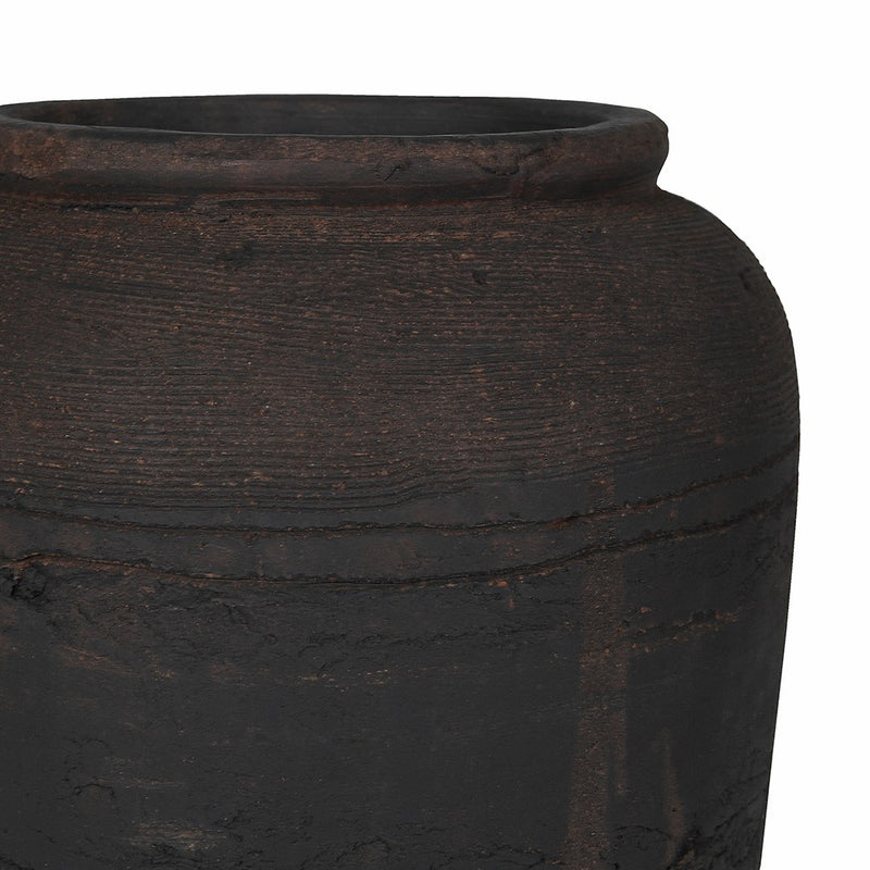 Rustic Charcoal Vase