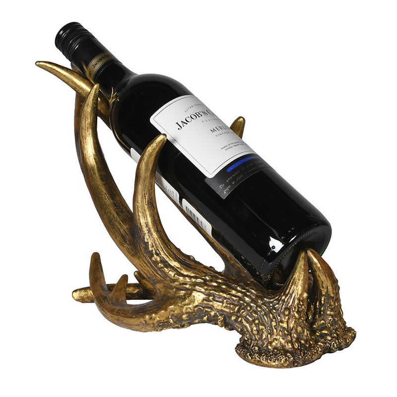 Gold Antler Wine Holder