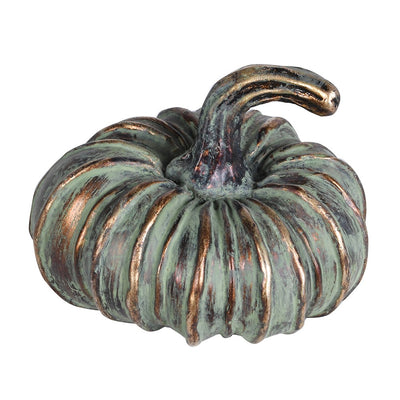 S/4 Verdigris Mixed Pumpkin Ornaments