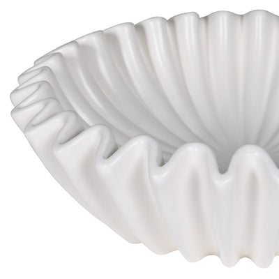 White Porcelain Waved Bowl